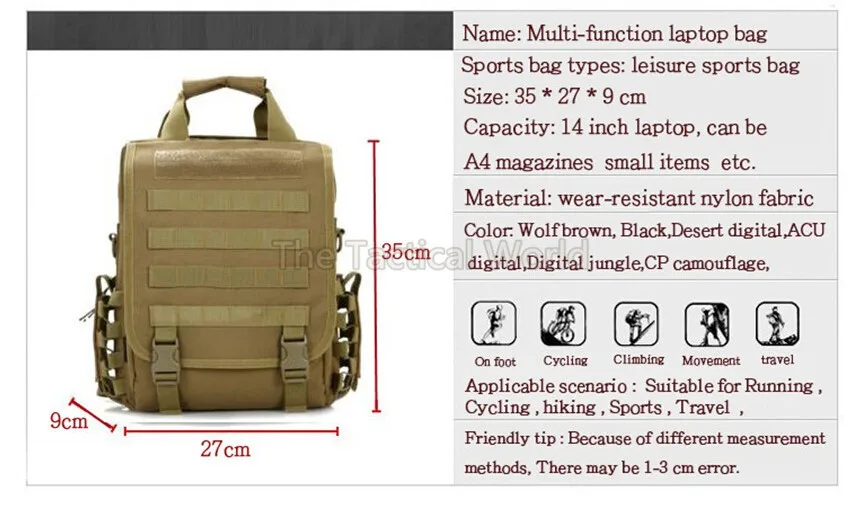 Tático ao ar Bolsas de Mochila Portátil dos Homens à Prova Militar Livre Bags Dwaterproof Água Caminhadas Acampamento Molle Mochilas Tablet Ombro Bolsa Viagem 14 4 à prova dwaterproof água caminhadas acampamento molle