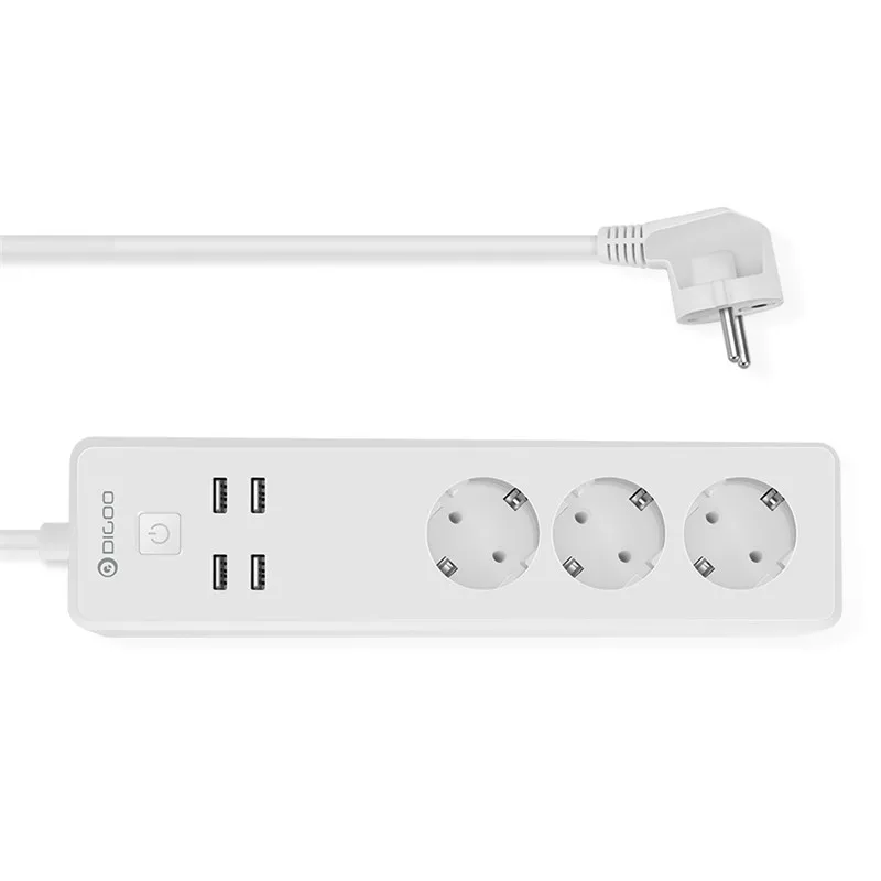 DIGOO 2200 Вт DG PS01 штепсельная вилка ЕС умная лента питания работает с Alexa умный дом USB