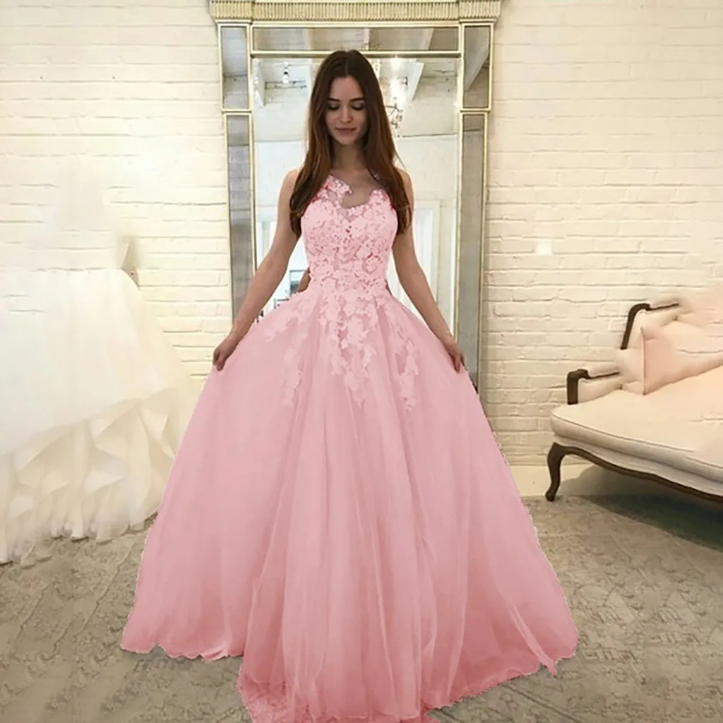 JAYCOSIN новое летнее женское платье модное цветочное Кружевное Свадебное элегантное шифоновое вечернее платье бальное платье vestidos 19jun19