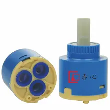 40 мм плоский угол три отверстия одинарное уплотнение катушка муфта смесителя кран Три отверстия катушка