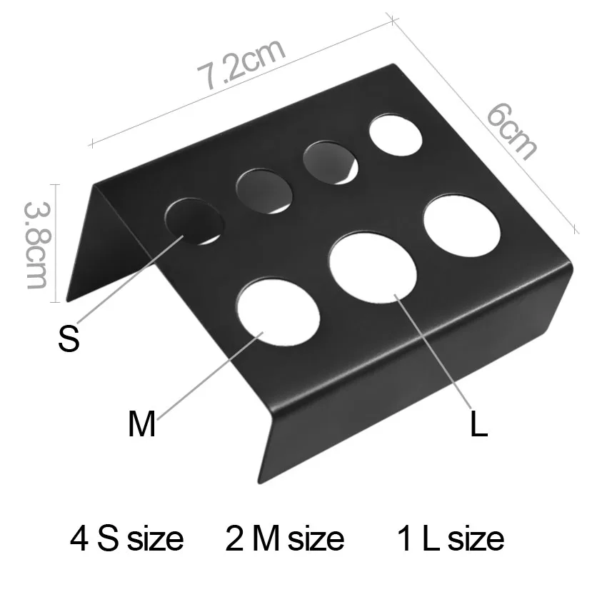 7 отверстий пигмент контейнер стенд поставки принадлежностей для татуировок из нержавеющей стали татуировки перманентный макияж чернила подстаканник