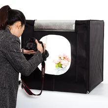 Free shipping+40cm*40cm Studio soft box LED Shooting Light Tent photo lichtbak set+portable bag +2 Backdrop