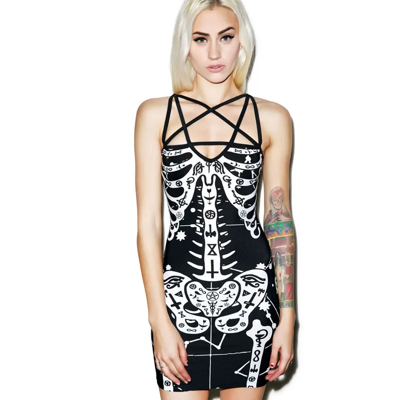 sexy skull dress
