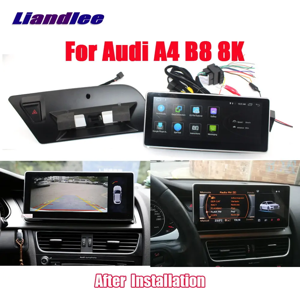 Liandlee Android 7,1 UP для Audi A4 B8 8K автомобильный стиль Carplay радио плеер камера экран карты gps Navi навигация - Цвет: For A4-Machine