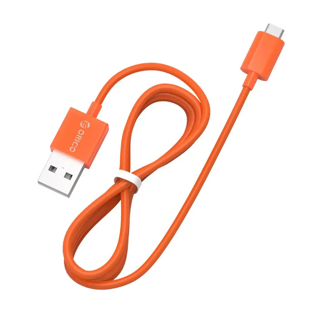 ORICO Micro USB кабель для зарядки и синхронизации данных 30 см 50 см 100 см зарядное устройство адаптер для Xiaomi huawei Android мобильный телефон - Цвет: Orange Cable