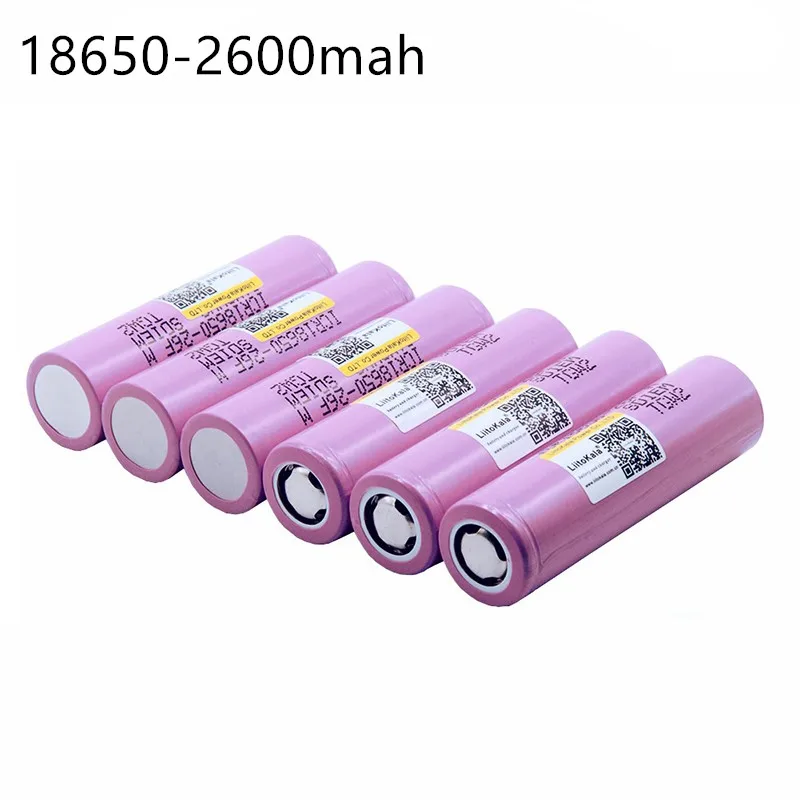 Liitokala ICR1865026FM для 18650 2600 mAh литий-ионная батарея 3,7 V аккумуляторная батарея - Цвет: 6pcs