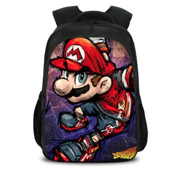 

New Arrival Realistic Mario Backpack For Teens Back to School Bags Boys Girls Mario Bros Birthday Bag Super Mario Mochilas