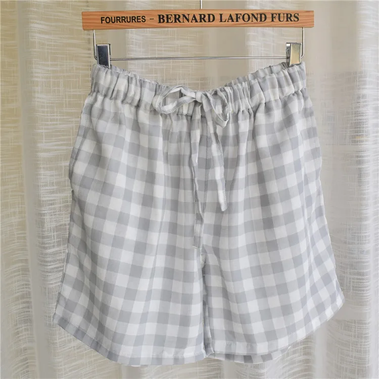 Fdfklak летние брюки пижамы женские клетчатые хлопковые шорты пижамы брюки для женщин пижамы Пижамные брюки одежда для сна Пижамные брюки