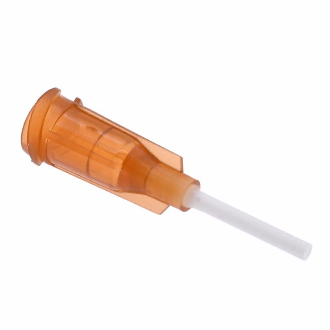 6pcs Mixed Syringe Needle Tips DIY Plastic Blunt Dispensing Syringe Flexible Tip 14-25Ga For Glue Dispenser