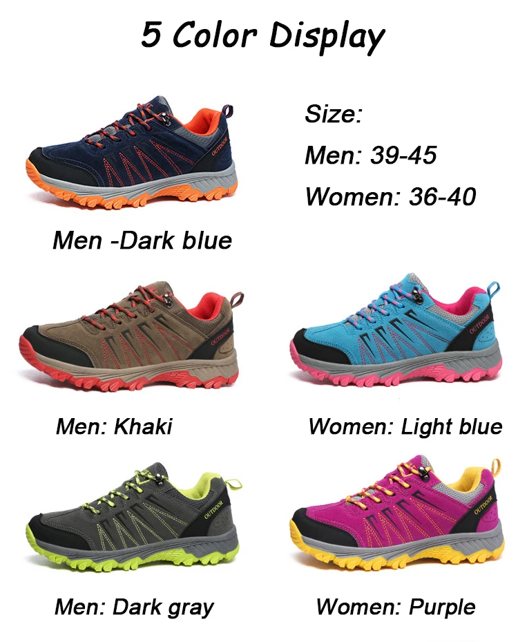 Уличная походная обувь для влюбленных, лесные спортивные кроссовки, парные походные треккинговые ботинки для путешествий, водонепроницаемые альпинистские горные ботинки для мужчин