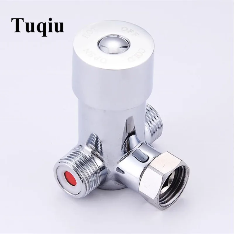 Free Shipping (G1/2) Brass Thermostatic Valve Water Temperature Mixer thermostatic shower valve | Обустройство дома