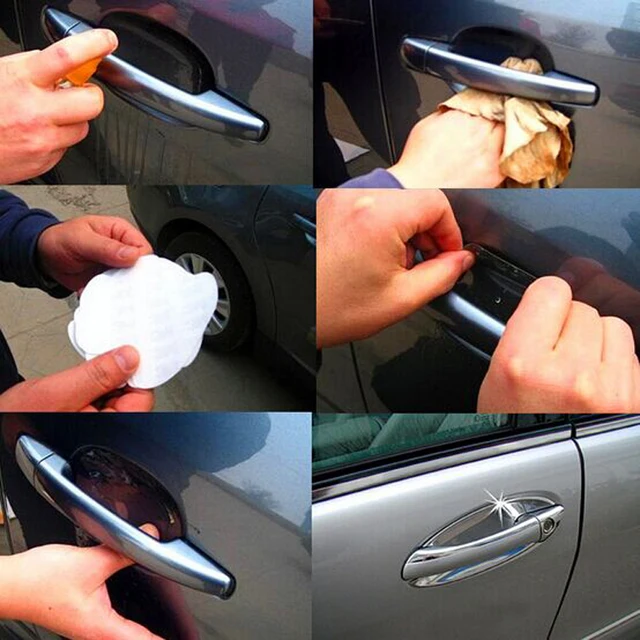 8pcs Transpa Strong Glue Car Door Handle Protection Film 8pcs Transpa Strong Glue Car Door Handle Protection Film Exterior Unti Scratch Automotive Accessories High Quailty