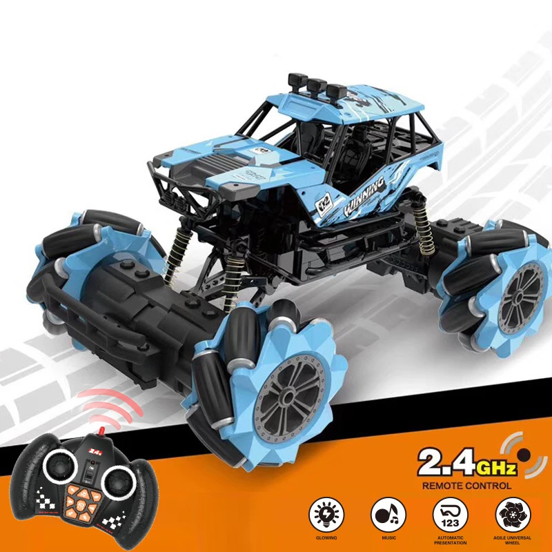 1:18 2,4G 4WD RC автомобиль электрический Радиоуправляемый автомобиль 12 каналов вождения боковой дрейф скалолазание внедорожный трюк автомобиль детские игрушки