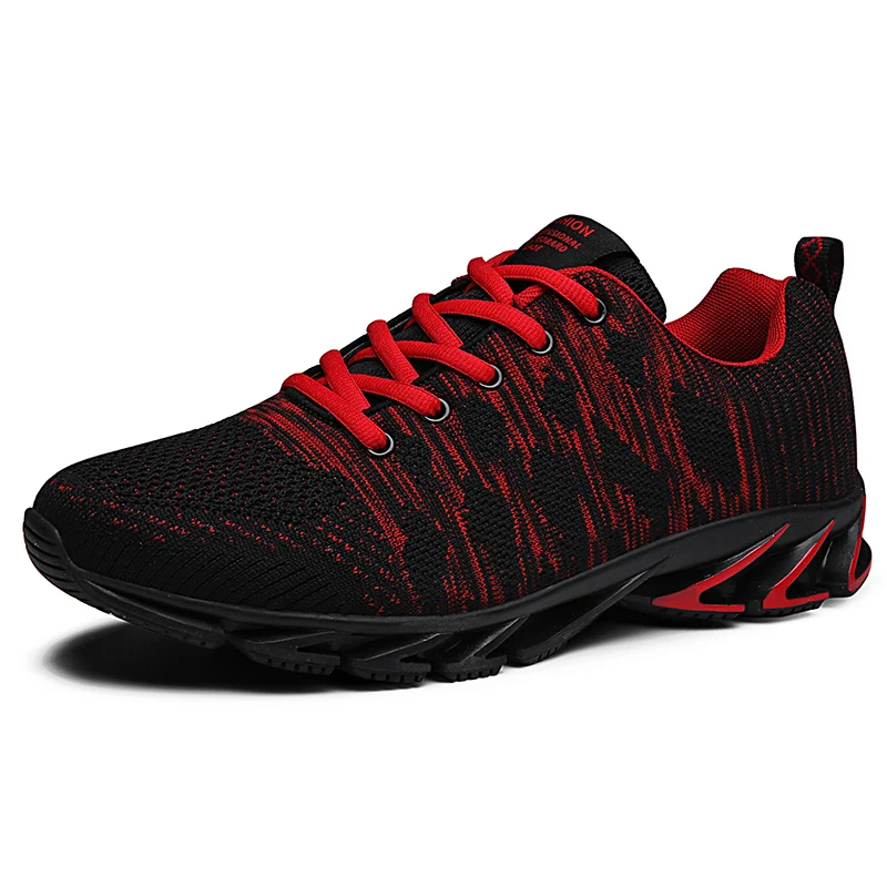 

Casual Shoes Men Sneakers Breathable Outdoor Male Lace Up Flats High Quality Man Fashion Soft Walking Trainer Green Red
