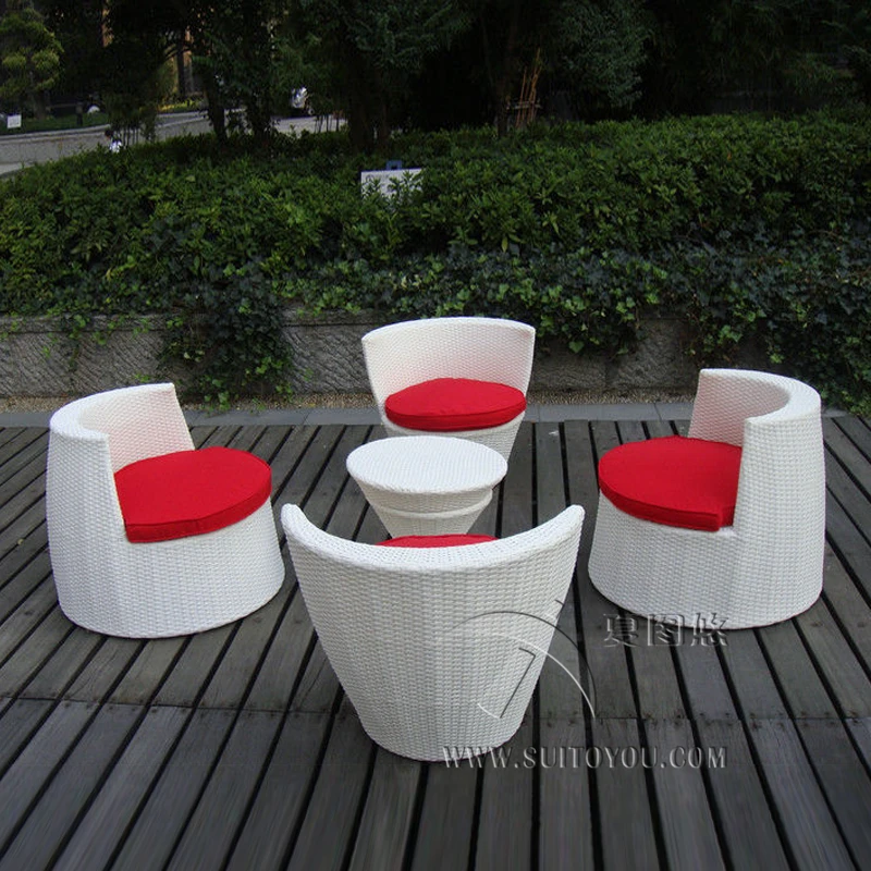 5 шт. котелок из ротанга для любых погодных условий|rattan chair|chair rattanrattan patio |