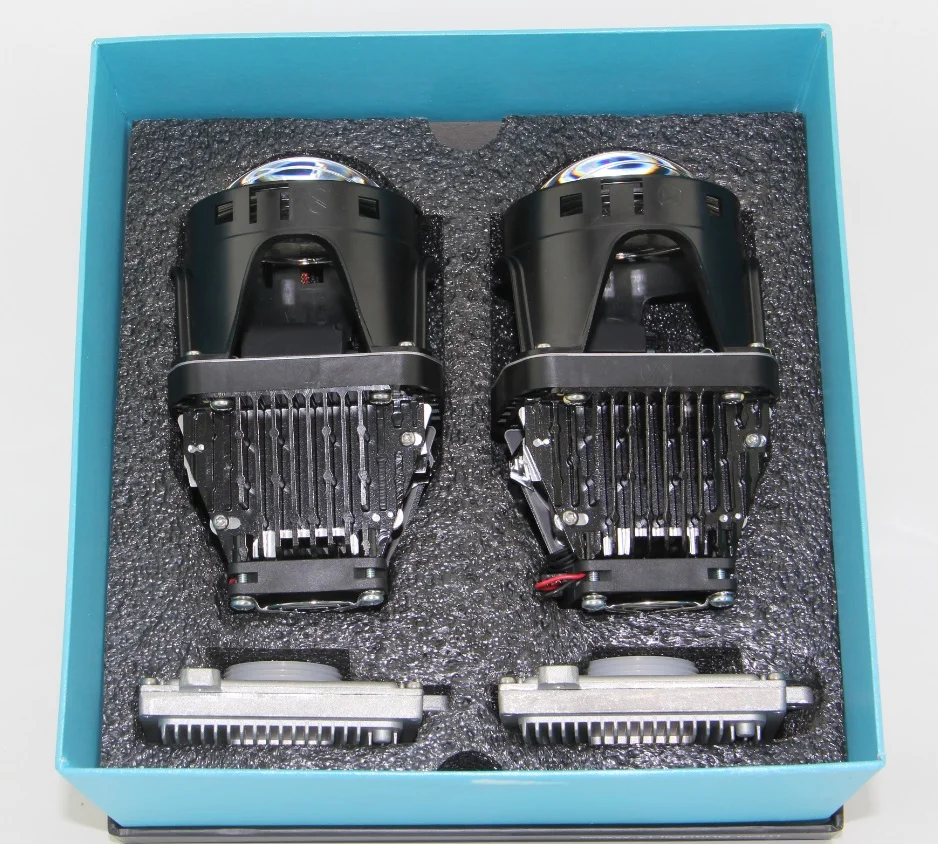 

Free Shipping New Promotion SHUOKE New Car LED Double Projector Lens High/Low Beam LED Double 3.0 Inch Lens