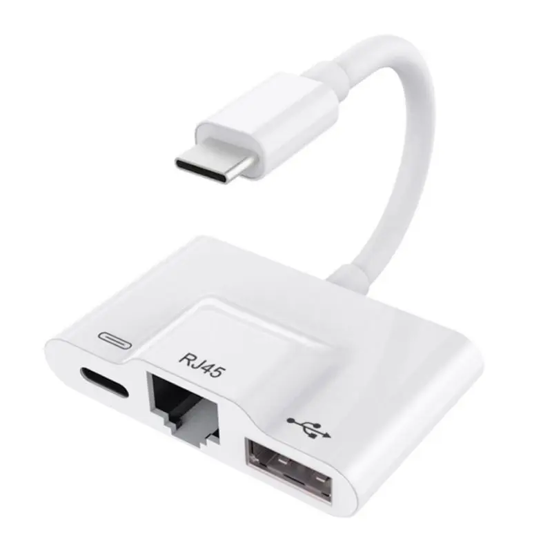 USB C к RJ45 Ethernet LAN проводной сетевой адаптер типа c для iPad Pro Pixel 2 3/3XL с USB 3 OTG цифровой камеры соединительные комплекты