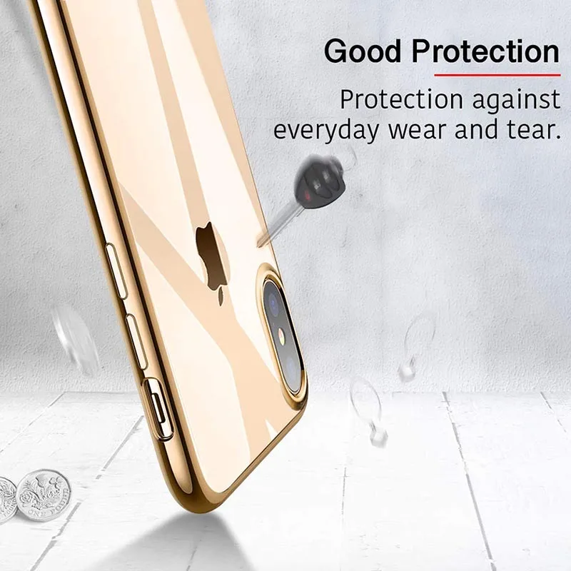 Suntaiho for iPhone 6 Case Plating Edge Phone Case For iPhone 7 Plus Case For iphone XR Xs Max case TPU phone Cover 6s Plus 8 Suntaiho for iPhone 6 Case Plating Edge Phone Case For iPhone 7 Plus Case For iphone XR Xs Max case TPU phone Cover 6s Plus 8