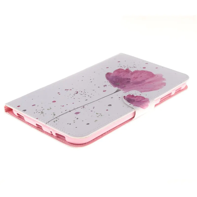 Stand Flip Wallet Case For Samsung Galaxy Tab 3 8.0 inch Cases SM T310 T311 T315 Tablet Back Cover Stand Two Sides Painted Bag (24)
