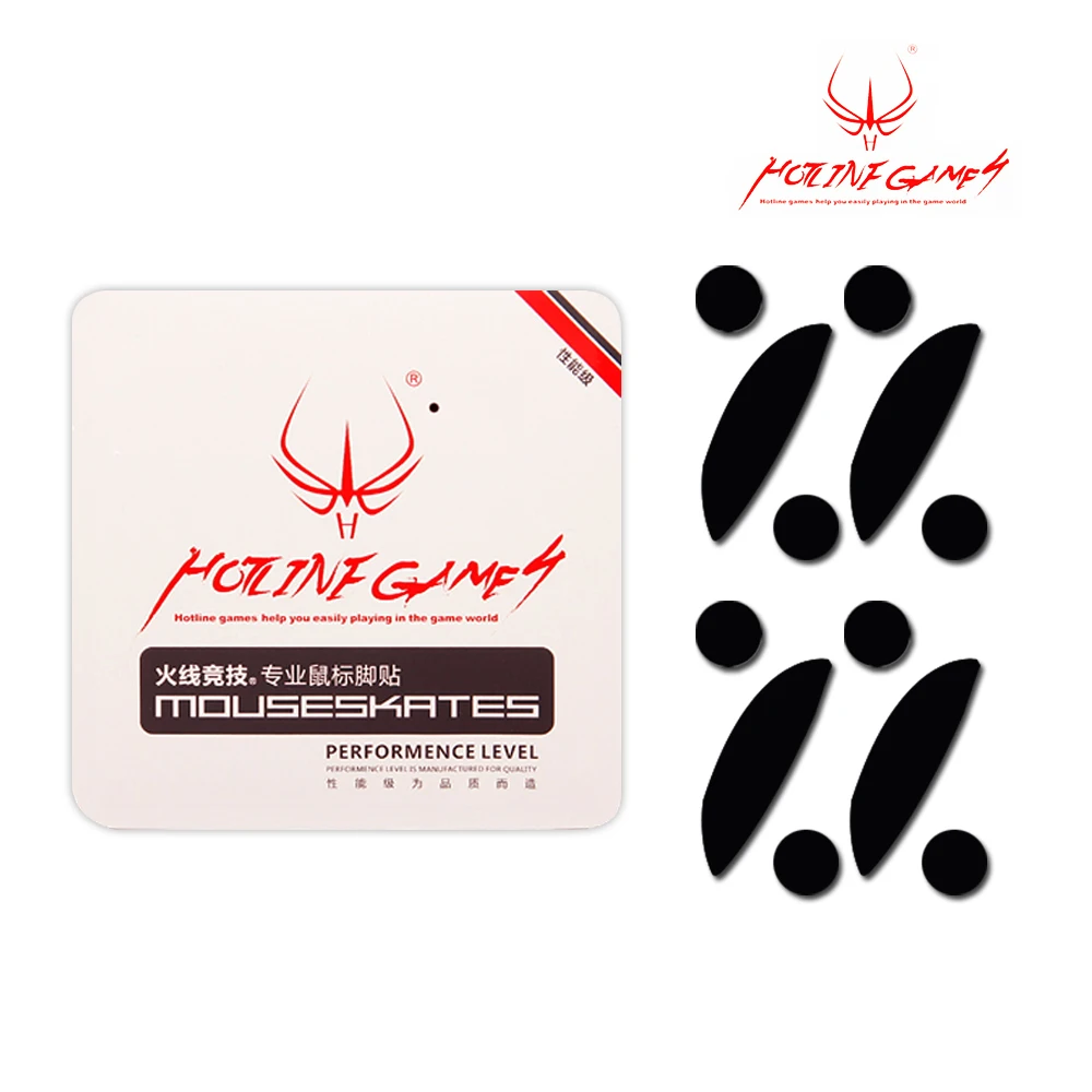 4 компл./упак. 0,6 мм Hotline Games компьютерная игровая мышь Feet/Skates для Logitech M185 M186 M220 PTFE