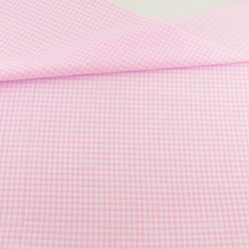 Печатные розовые и белые проверить конструкции жира квартал хлопок Ткань Текстиль для дома пэчворк для куклы colthing teramile Ткань S Вышивание