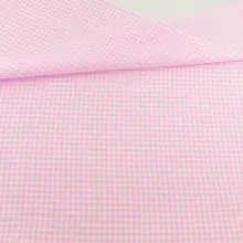 Печатные розовые и белые проверить конструкции жира квартал хлопок Ткань Текстиль для дома пэчворк для куклы colthing teramile Ткань S Вышивание