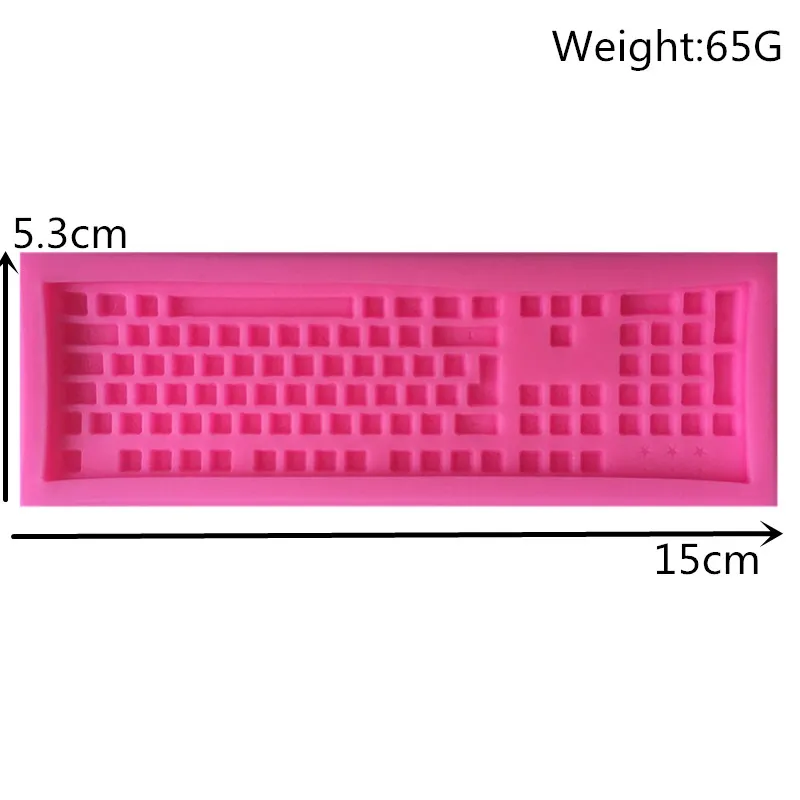  3D Silicone Mold Mini Keyboard Shape Chocolate Mold Fondant Cake Mould Baking Mold Silicone Mold ZJ