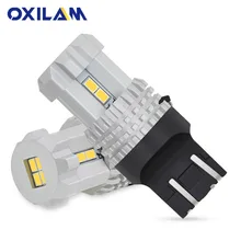 2Pcs T20 7443 LED W21 5W W21W WY21W 7440 Bulb 3020 12SMD Daytime Running Light DRL Brake Tail Lamp Car Reverse Lights White Red