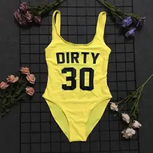 Грязный 30 купальный костюм высокая нога цельная одежда для купания пляжный купальный костюм веселый грязный 30 день рождения сексуальный купальник-монокини купальник