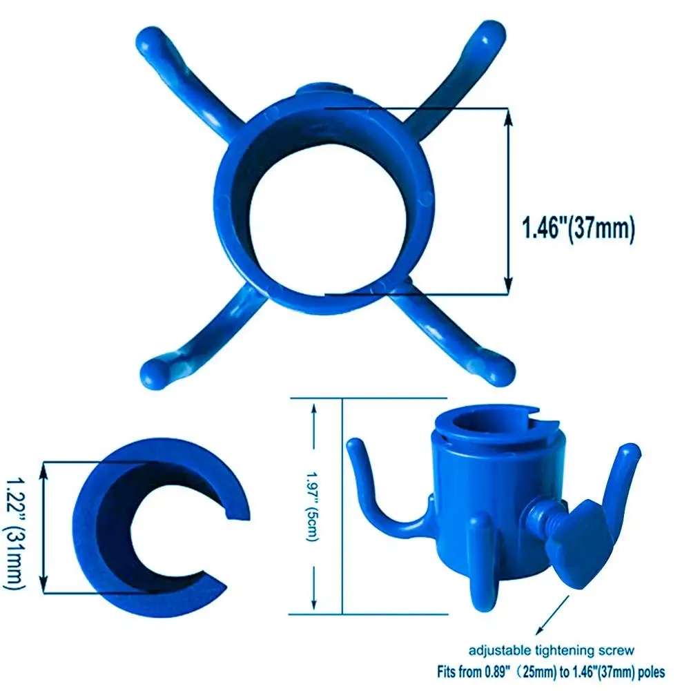 Пляжный зонтик крюк гвоздь четыре ноги крючки сад зонтик пластиковые Четыре Зубца вешалка