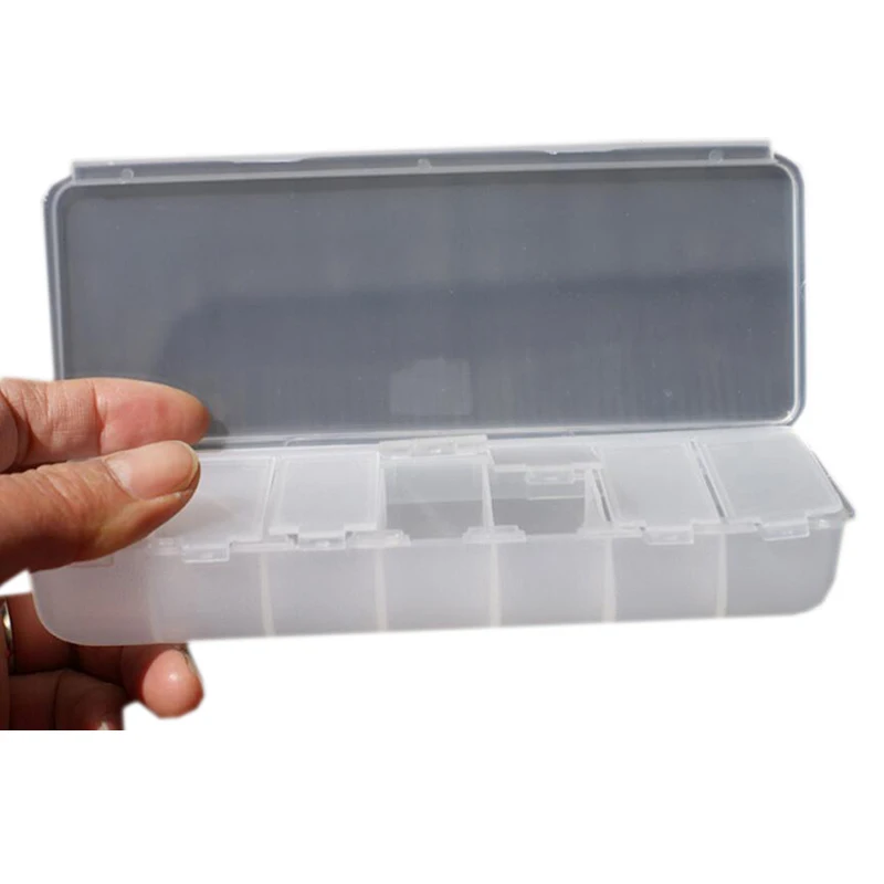 Портативный пластиковый мини чехол для лекарств 7 отделений|organizer plastic box|box atforganizer