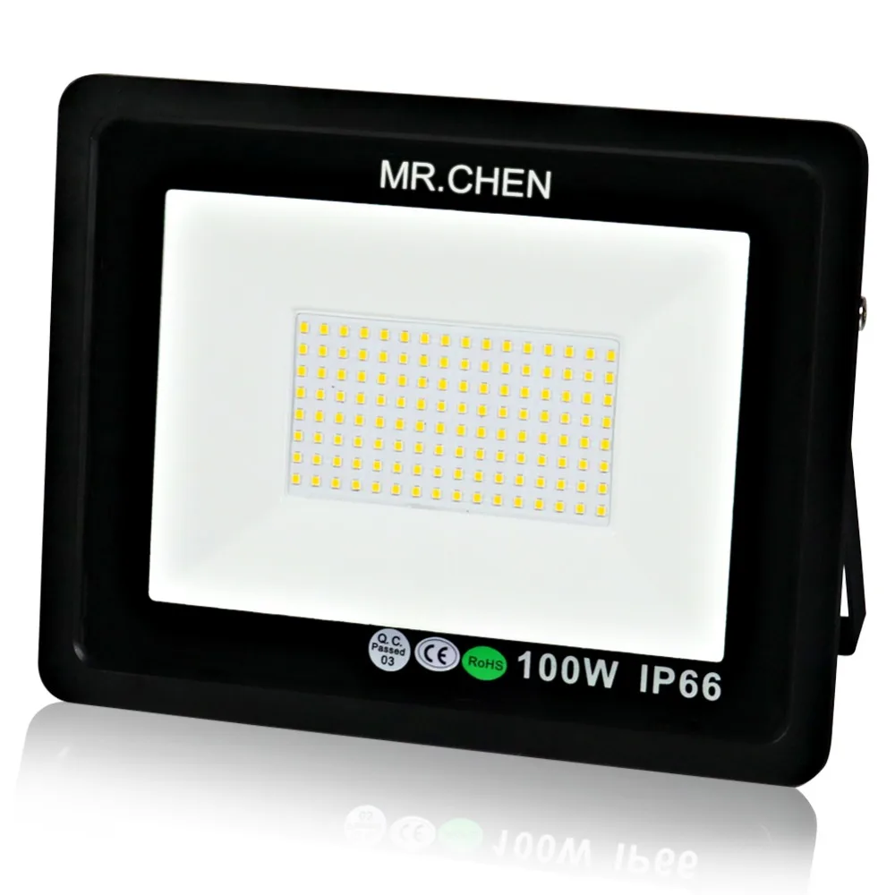 

MR.CHEN Warranty 5 Years Waterproof Outdoor Wall Garden Spot Refletor Exterior Security Foco Lamp 110V 220V 100W Led Flood Light