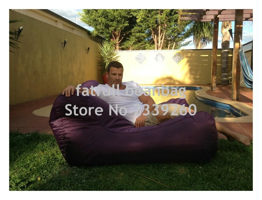 Cover only No Filler -Majestic purple Home Goods purple Bean Bag Chair Lounger