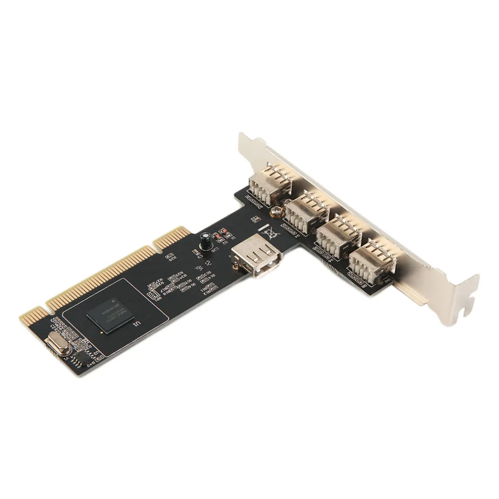 Адаптер контроллера PCI карты с 5 портами USB 2 0 USB2 конвертер для нового оптового
