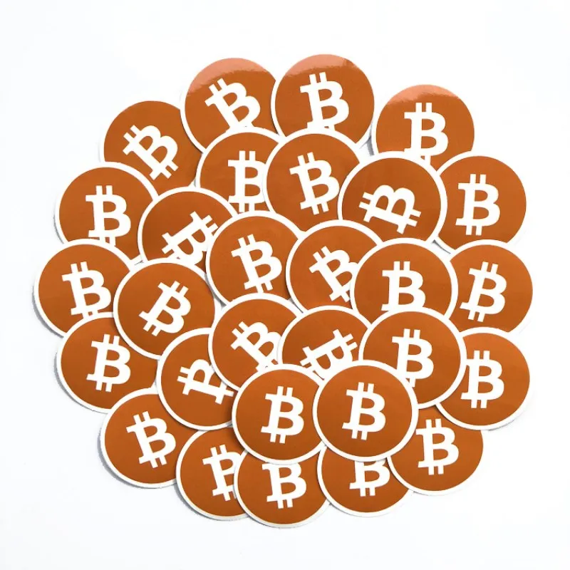 

50Pcs Network Virtual BitCoin Series Stickers For Notebook PC Skateboard Bicycle Car Motorcycle DIY Waterproof Toy Decal Sticker