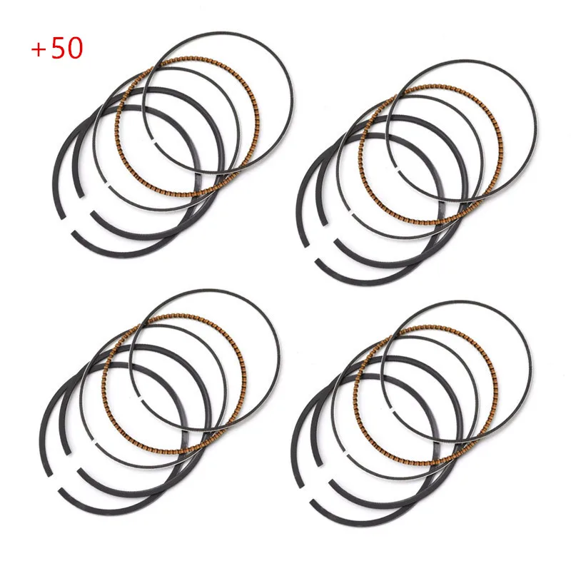 Детали двигателя мотоцикла STD+ 25+ 50 размер отверстия 48 мм~ 48,5 мм поршневые кольца для Yamaha FZX250 FZX 250 ZEAL 3YX - Цвет: 4 sets oversize 50