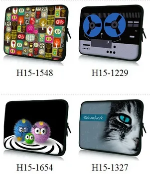 

Kinds Fashion Design 15" 15.4" 15.6"Laptop cover case Soft Waterproof material