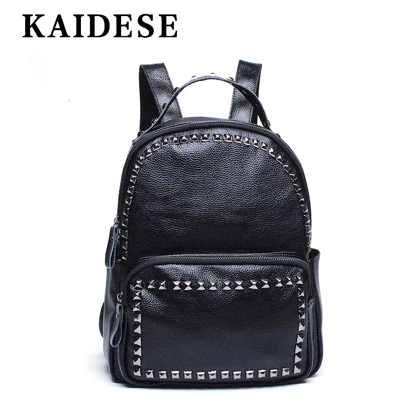 

KAIDESE Europe and America fashion street knapsack 2018 new leisure shoulder bag multi functional large capacity Backpackers