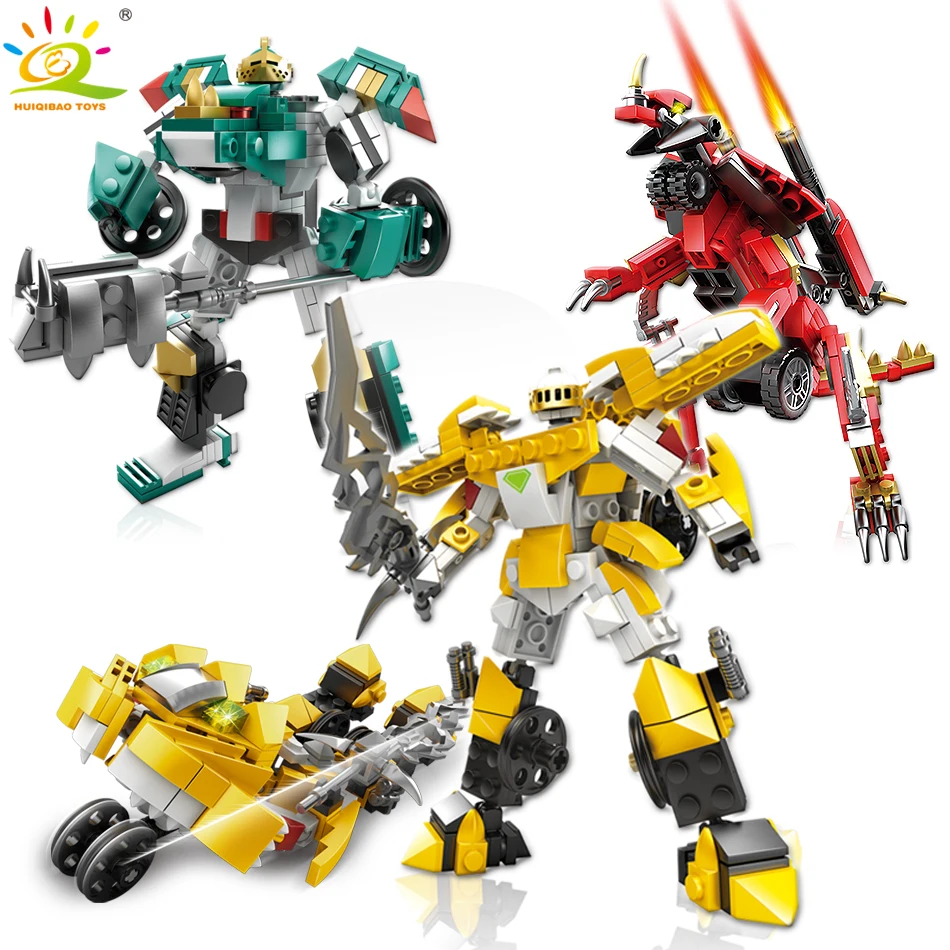

3pcs/set Robot Transformation Series Building Block set Compatible Legoed city Vehicle Sport car 3D model Toy for children boy