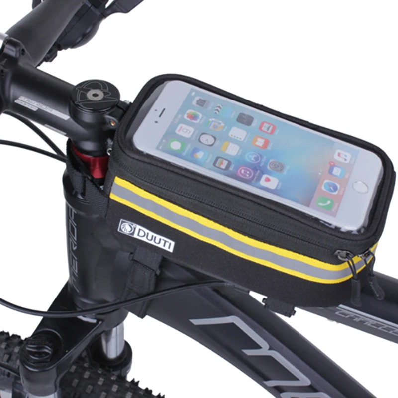 

Bike Bag Waterproof Touch Screen Bicycle Handbar Front Phone Frame Bag Holder For Phone 4.8-5.7inch