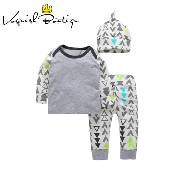 

Baby boy clothes new born baby clothes cotton t shirt with leggings and hat vestido 3pcs/ set boys clothes