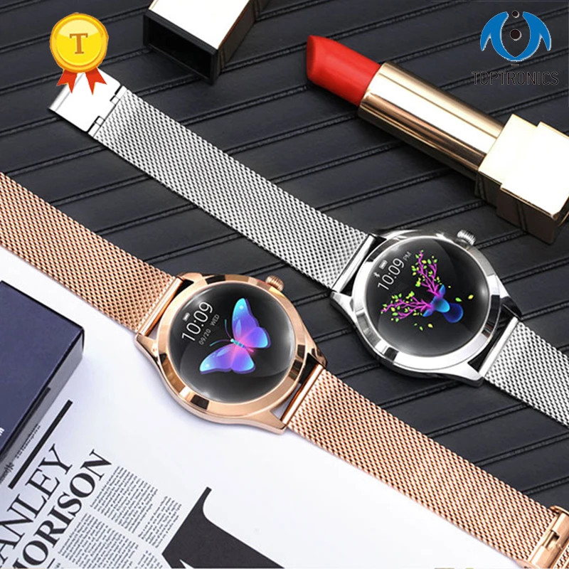 

Female Luxury Smart Watch Women IP68 Waterproof Heart Rate Monitoring Bluetooth Fitness Bracelet Smartwatch For Android IOS