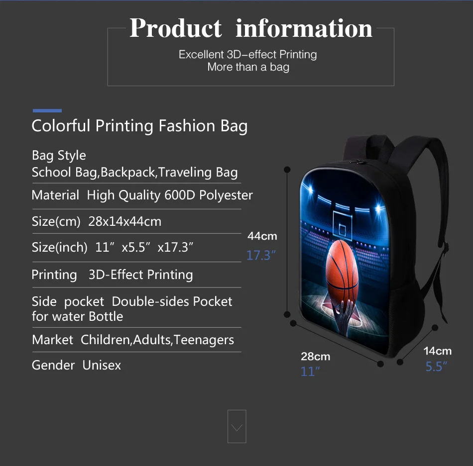 Модные школьные рюкзаки с 3D рисунком для мальчиков-подростков, крутые рюкзаки для детей, дизайнерские школьные рюкзаки для студентов