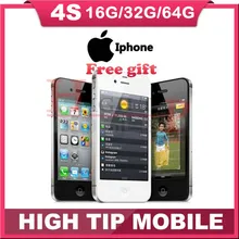 Factory Unlocked Original Apple iphone 4S 8GB/16GB/32GB/64GB Mobile phone Dual core Wi-Fi GPS 8.0MP 3.5″TouchScreen iOS USED