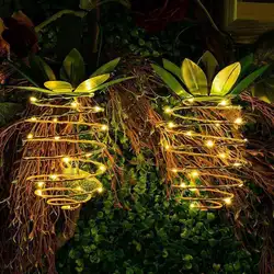 1 шт. Новый солнечный светильник для сада светильник-ананас подвесной наружный Декор водонепроницаемый настенный светильник декоративная