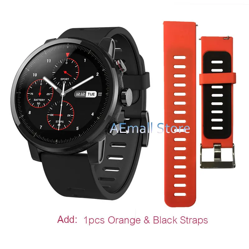 Купон $6 Xiaomi Huami Amazfit Stratos 2 Pace Умные Смарт часы Мужские С gps PPG монитор сердечного
