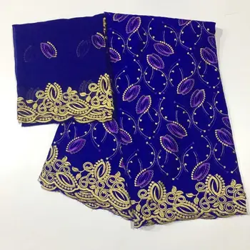 

swiss voile lace in switzerland bleu royal dentelle africain 2019 dry lace fabrics high quality cotton lace fabric 7yard/set