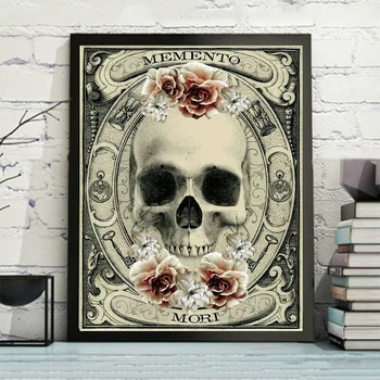 

5d diy Diamond Paintings Skull Embroidery Full Diamonds Mosaic Paste Cross Stitch Wall Art Home Room Decoration Easter Gifts