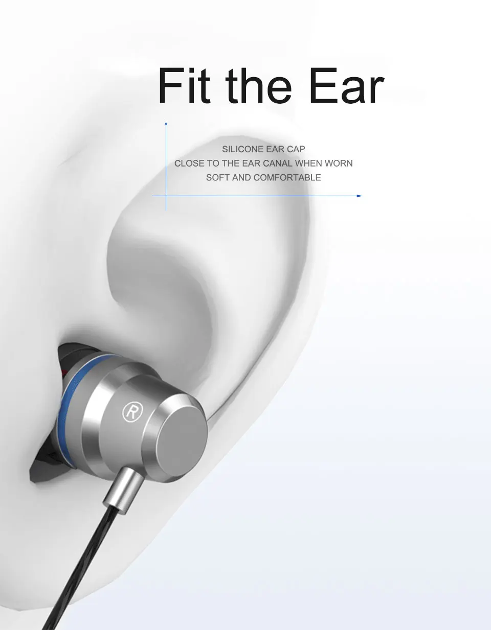 Earphones Metal Magnetic Stereo sports Bass Headset 3.5mm In-Ear Earbuds Earphone With Microphone headphones for Smart Phone (4)
