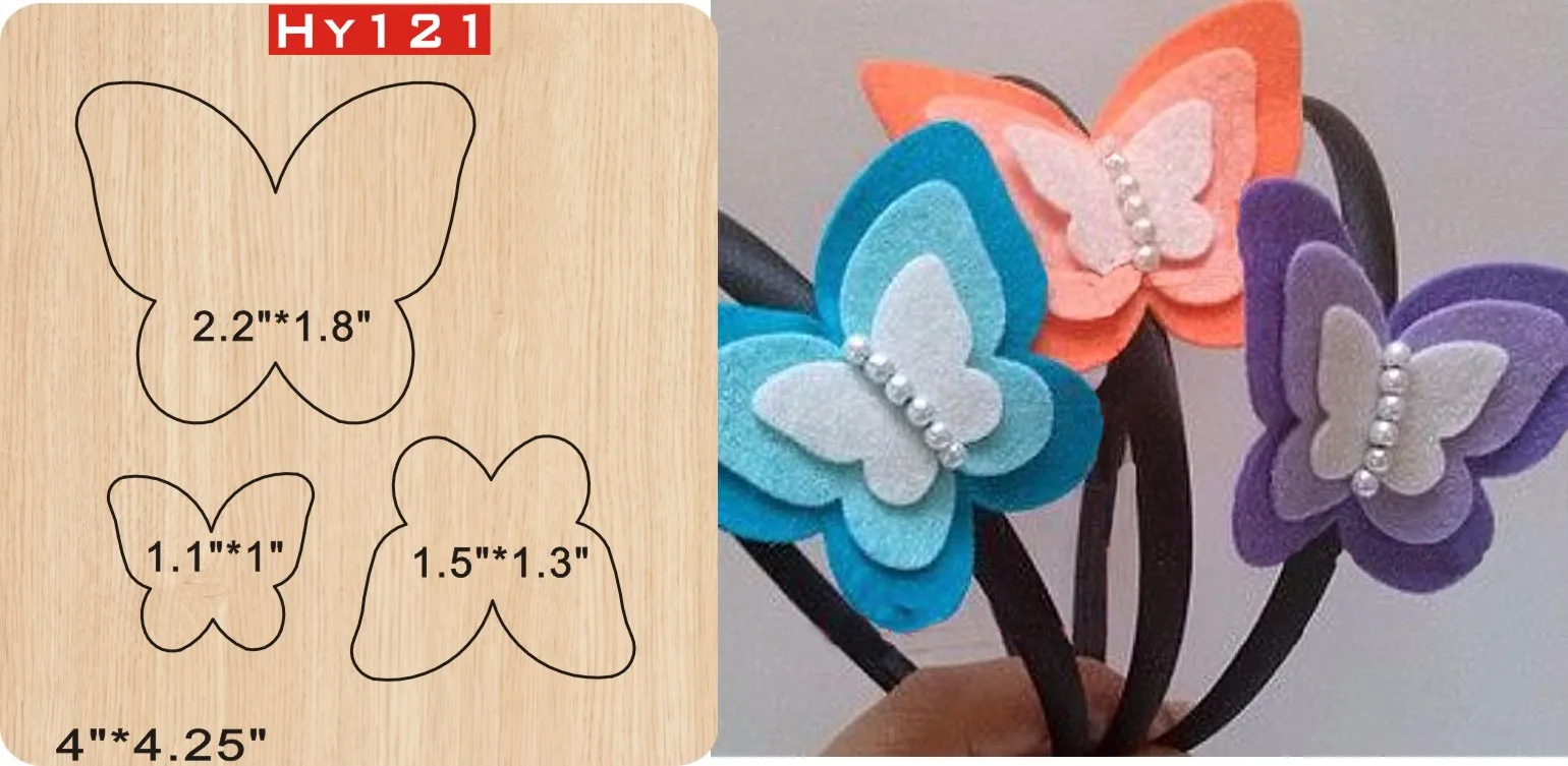 

Butterfly new dies for 2019 die cut wooden dies